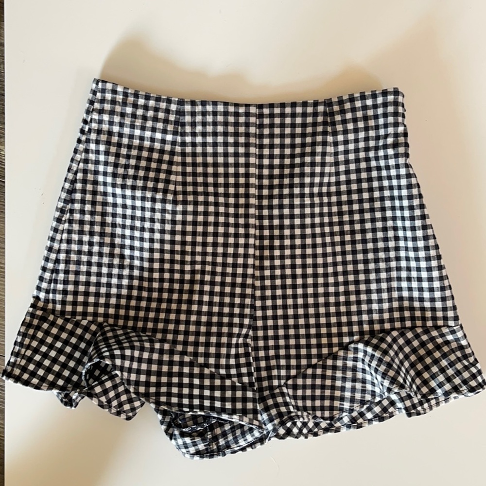 Zara gingham shorts